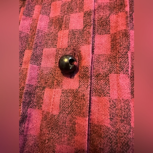 Cupcake International Tunic Women’s Sz M Pink Pintuck Button Up Art-to-wear Top - Picture 5 of 11